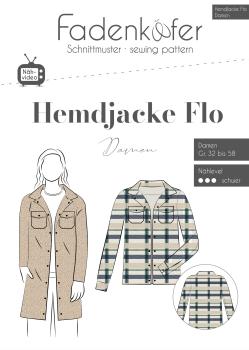 Fadenkäfer Papierschnittmuster Hemdjacke Flo Damen